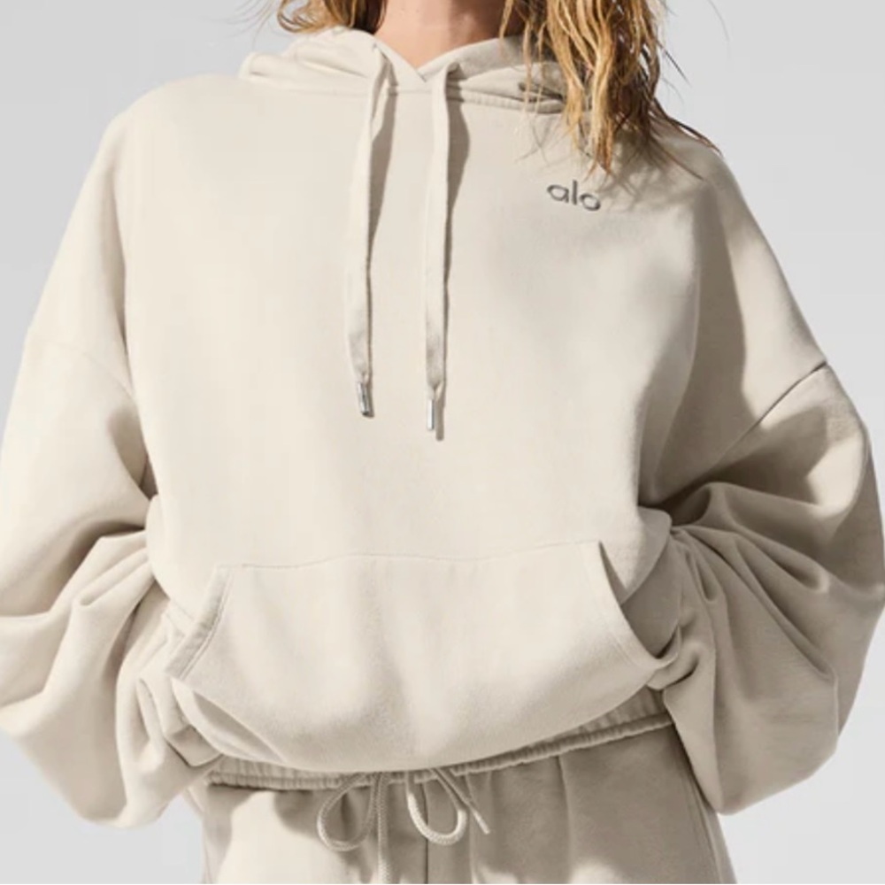 ALO Yoga Cream Hoodie